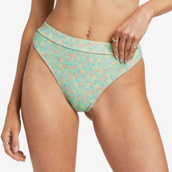 🍸BILLABONG I SEA YOU TANLINES HIGH WAIST BIKINI BOTTOMS SIZE XL/14 - Picture 2 of 7